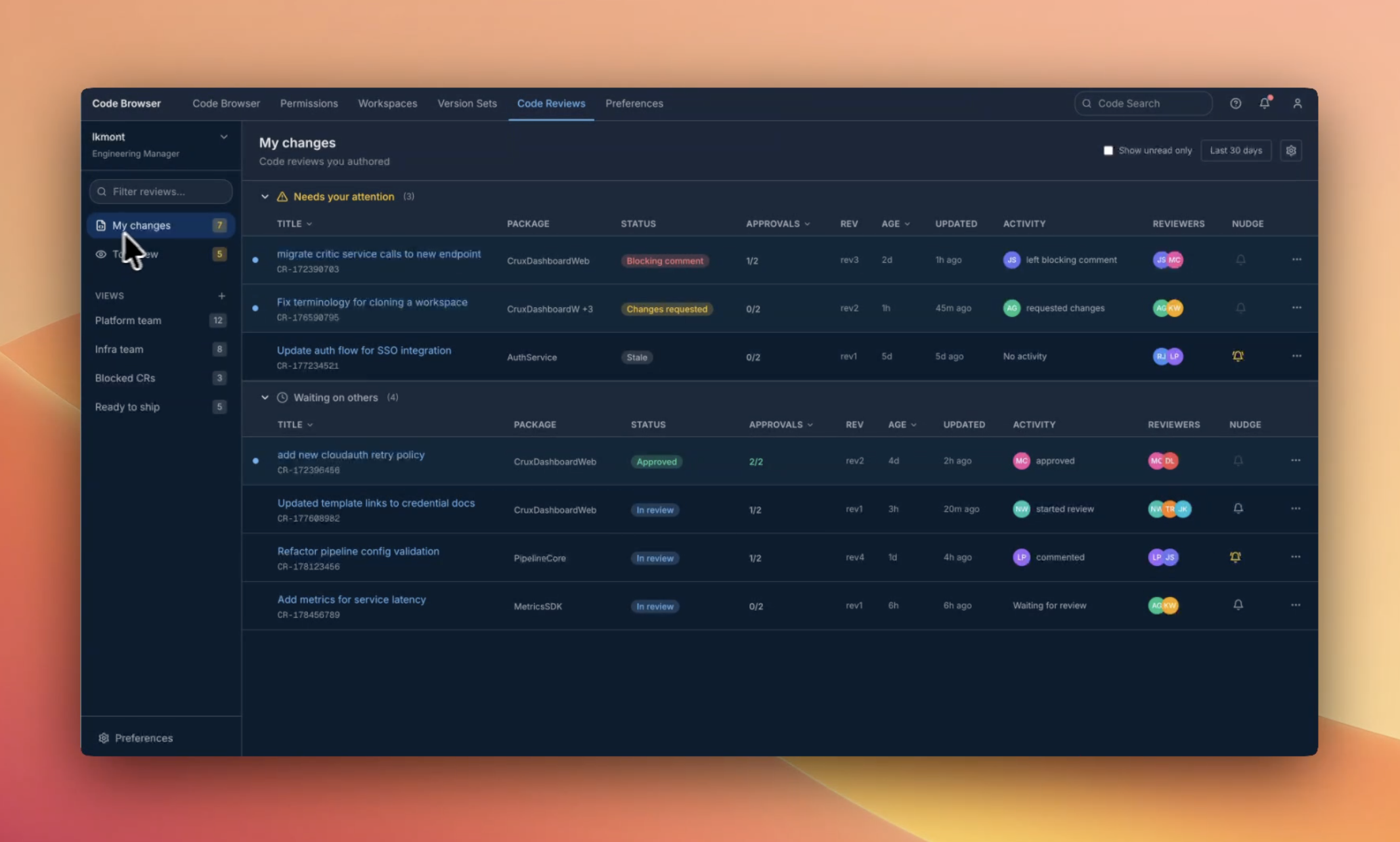 Users rejected a rebuilt code review tool. I redesigned it around how engineers actually work, rebuilding trust and accelerating code review velocity.